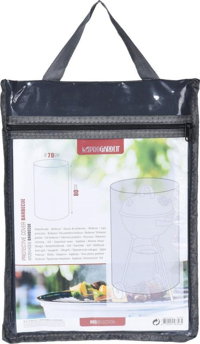 Mbulesë për BBQ ProGarden, 70 cm diametër, 80 cm e gjatë, e zezë