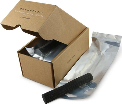 Set filtra uji Black+Blum Active Charcoal, 4 copë, karbon aktiv, të zinj