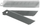 Thikë zëvendësuese Anza 7311490006308, 1 cm, metal, 1 copë