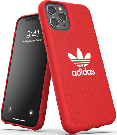 Mbrojtëse Adidas Originals Molded CANVAS FW19/ SS20 për iPhone 11 Pro, e kuqe