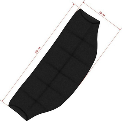 Mbulesë xhami përparmë AMiO 01515, 70cm, 156cm, e zezë