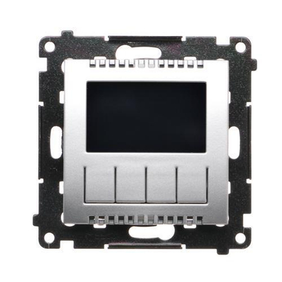 Termostat digjital Simon DETD1A.01/43, muror, 230V, argjendt mat metalik
