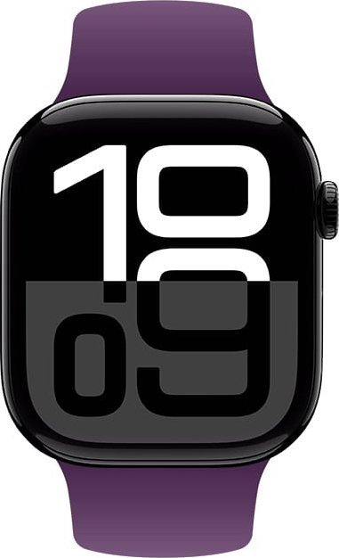 Rrip dore për Apple Watch Crong Liquid, 38/40/41/42 mm, silikoni, ngjyrë plum
