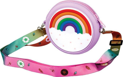 Portofol Panta Plast Rainbow, silikoni, mbyllje me zinxhir, shumëngjyrësh
