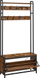 Varesë rrobash LEOBERT Free Standing Coat Rack, 92x19x39 cm, rustic brown dhe e zezë