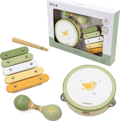 Set instrumentesh muzikore druri Viga Toys PolarB Bird, për fëmijë, shumëngjyrësh