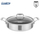 Tigan çeliku inox Heinner TITANIUM3, 30 cm, 4.8 L, me kapak