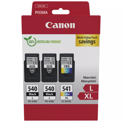 Bojë dhe kokë printimi Canon PG-540L/CL-541XL, paketë shumëfishe, e zezë/magenta/e verdhë
