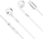 Kufje in ear Kruger&amp;Matz C2, USB C, me mikrofon, të bardha