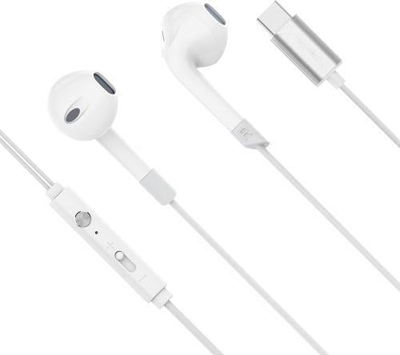 Kufje in ear Kruger&amp;Matz C2, USB C, me mikrofon, të bardha