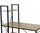 Tavolinë zyre Modern Loft School Desk, me rafte të integruara, dyshtresore, ngjyrë druri