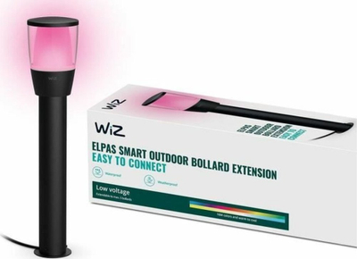 Llambë shtegu WiZ LED RGBW Bollard, 4.8W, 300lm, IP65, e zezë