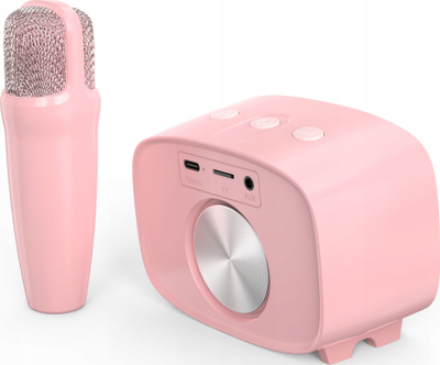 Караоке машина myFirst Voice 2, пренослив Bluetooth звучник, безжичен микрофон, црвена