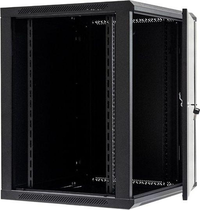 Kabinet rrjeti NetRack F-Line 019-150-66-022, 19" 15U, për mur, i zi