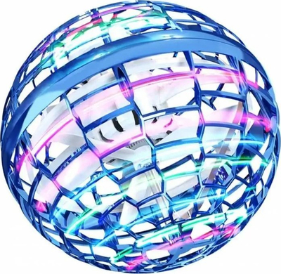 Lodër fluturuese Amewi Magic Hover Fly Ball, 9.6cm, LED, blu