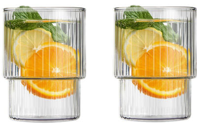 Set gotash Vialli Design 1784, 2 gota, 350ml, qelq transparent