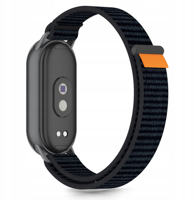 Rrip ore Tech-Protect Nylon Pro, për Xiaomi Smart Band 8 9 10 NFC, najlon cilësor, i zi portokalli