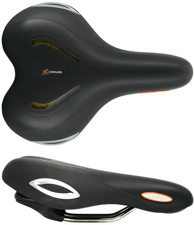 Shalë biçiklete Selle Royal Lookin, Royalgel, Stracciatella Foam, e zezë