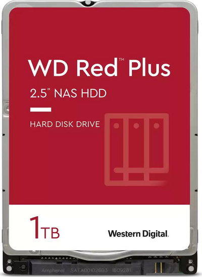 Disk Western Digital Red 1 TB 2.5 '' SATA III (6 Gb / s) server drive (WD10JFCX) 