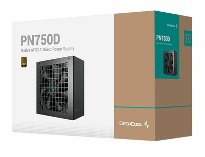 Напојување DeepCool PN750 D, 750W, 80 Plus Gold, црно
