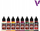 Set bojëra akrilike Vallejo Game Color Aztec Dragons, 8 copë, për miniatura