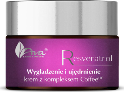 Krem fytyre Ava Laboratorium Resveratrol, zbutës edhe firmosës, me kompleks CoffeeUp, 50 ml