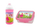 Set kuti për ushqim + shishe + kapak rezervë R&B Princess and unicorn 0.5 l z72227, rozë