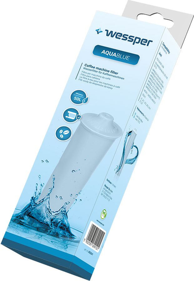 Filtër uji për aparat kafeje Wessper AquaBlue, set 3 copë, për Jura Ena