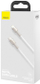 Kabllo BASEUS Cafule Series, USB-C - Lightning, M/M, 20W, 2m, e bardhë