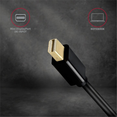 Përshtatës AXAGON mini DisplayPort - HDMI 1.4, 4K @ 30Hz, i zi