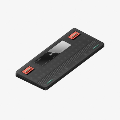 Tastierë mekanike Nuphy Air75 V2, 75%, wireless RGB, e zezë