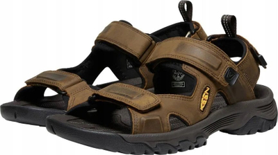 Сандали за мажи Keen Targhee III Open Toe 1022423, велкро, амортизирачки ѓон, кафеави