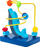 Дрвена едукативна играчка Smily Play Делфин, лавиринт со мониста, во повеќе бои, сина
