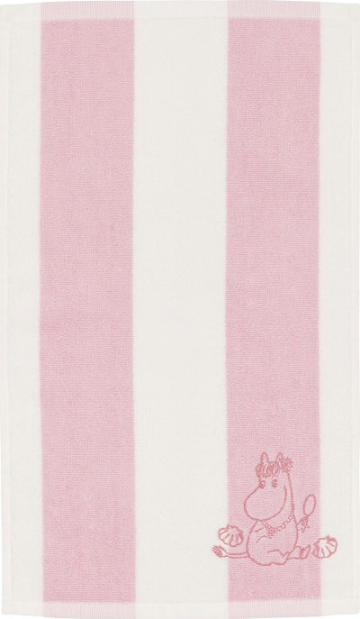 Peshqir banjo Moomin Arabia, 70x140 cm, pambuk, me vija, rozë