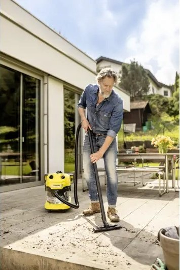 Fshesë me korrent pa kabllo Kärcher WD 4-18 S Dual, 20L, për lagësht dhe thatë, inox