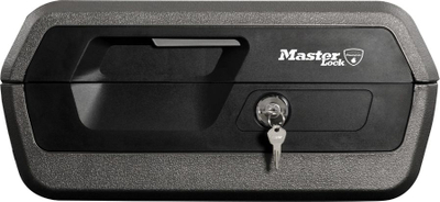 Kasafortë zjarri dhe uji Master Lock LCFW30100, 10.2L, me çelës, e zezë