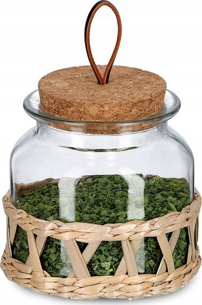 Kavanoz ruajtës Zeller Boho, 600 ml, me kapak tapë, transparent