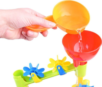 Set lodër rëre ZA4024, me rrota uji, plastikë, shumëngjyrësh