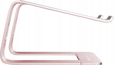 Mbajtëse laptopi Misura ME08, deri 15.6", metalike ergonomike, ngjyrë rose gold