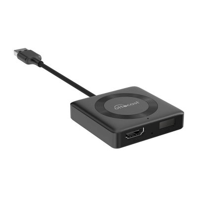 Adapter për makinë Ottocast Car TV Mate MAX, Wireless CarPlay dhe Android Auto, USB, i zi