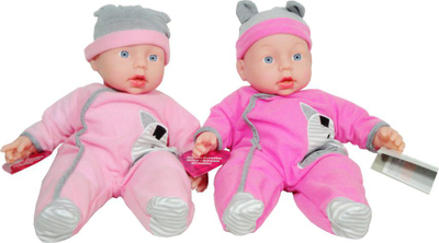Kukull bebe Swede Baby Dorotka, lodër pelushi, ngjyrë rozë