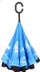 Çadër shiu për femra Blooming Brollies, e zezë/kaltër