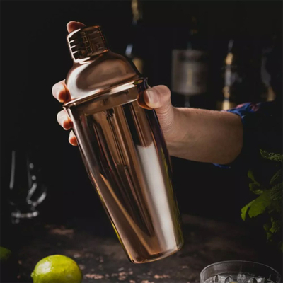 Shejker koktejli Klausberg KB 7650, 750 ml, çelik inox, rozë gold