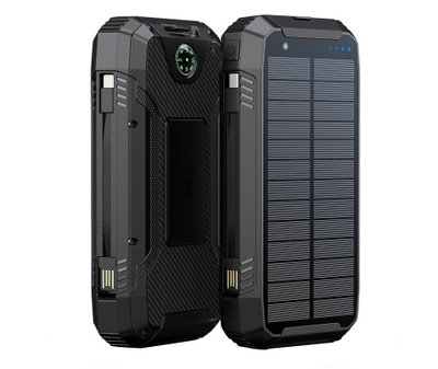 Karikues diellor PowerNeed S20000Q, 20000mAh, USB, i zi