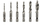 Set burgish filetues HSS, M3–M10, 6 copë, për metal