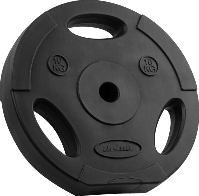 Disqe peshe Rebel Active, set 2x10kg 20kg, vrimë 31mm, me doreza, të zeza