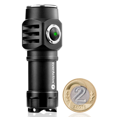 Dritë dore EverActive FL-50R Droppy, 500 lumen, LED, e zezë