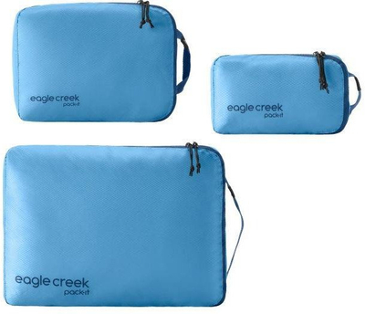 Set kuba organizues udhëtimi Eagle Creek Pack-It Isolate Cube, 3 copë, ultra të lehta, transparent