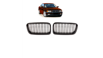 Set grila të përparme BMW Series 7 E38, Twin-Slat, Performance, i zi gloss