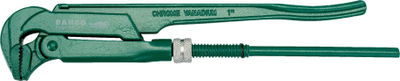 Çelës tubash Bahco Alligator, 1", 90°, jeshil